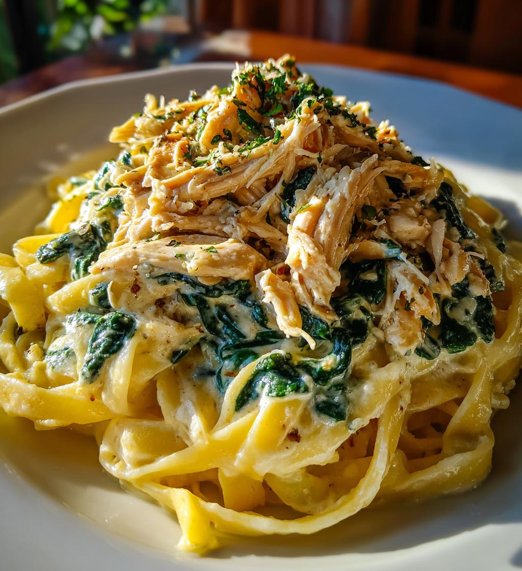 Chicken and Spinach Alfredo