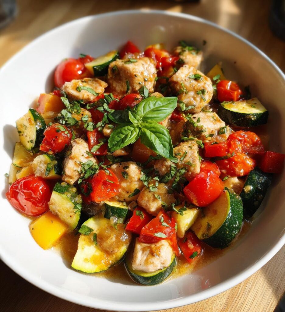 Chicken and Tomato Primavera