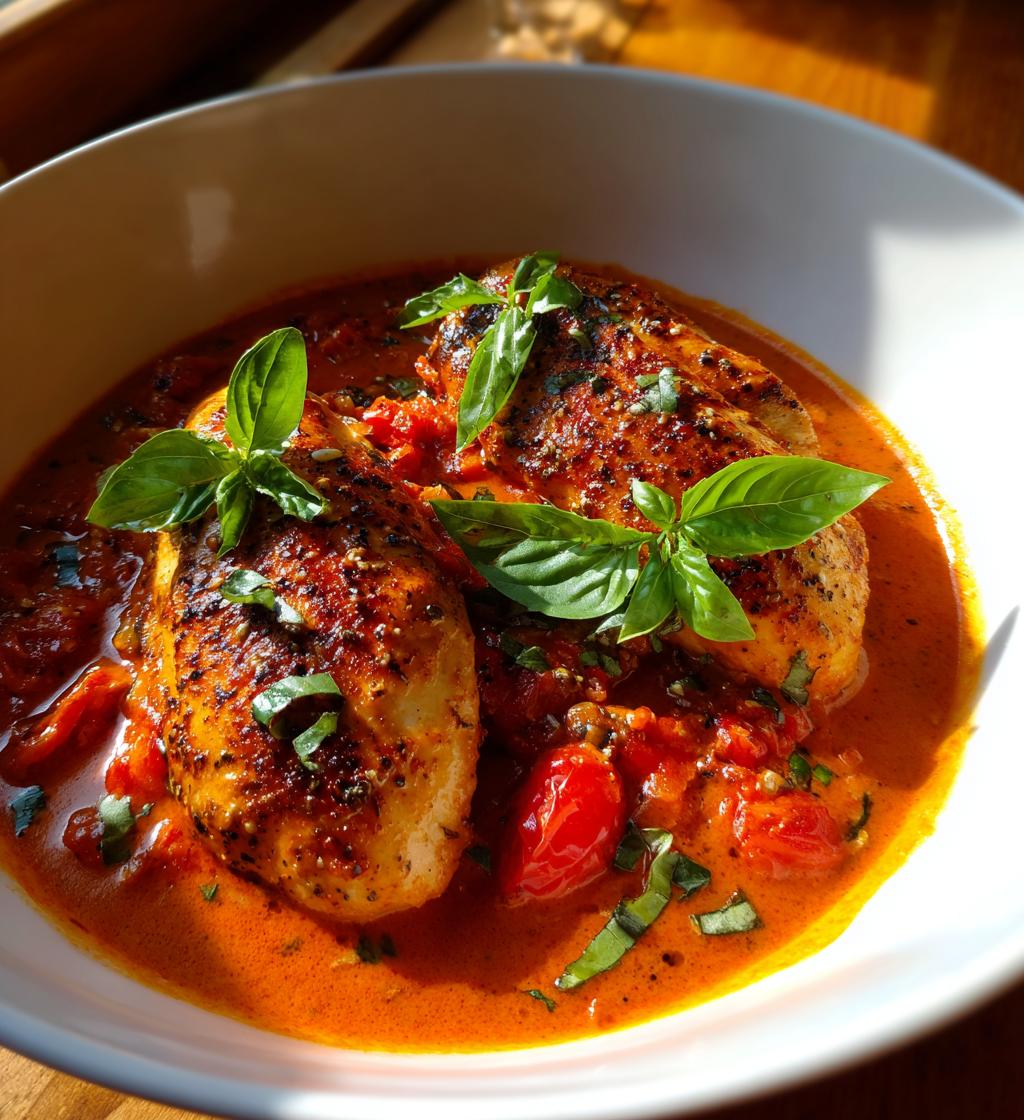 Chicken and Tomato Vodka