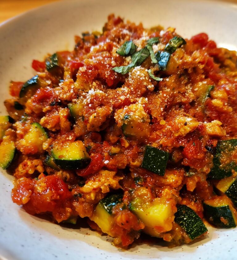 Chicken and Zucchini Bolognese