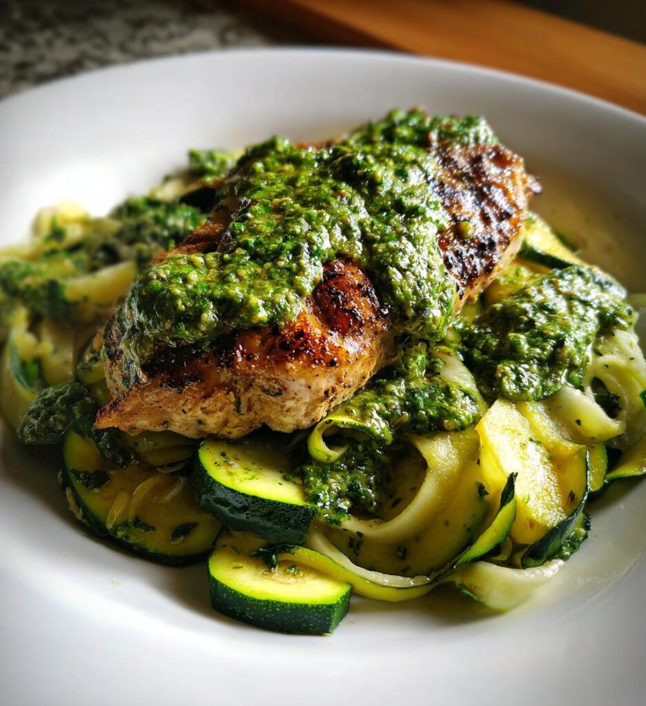 Chicken and Zucchini Pesto