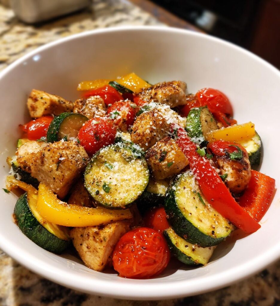 Chicken and Zucchini Primavera